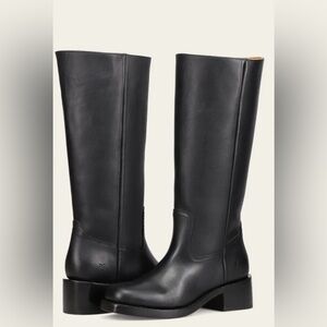 Frye Campus Black Leather Boots